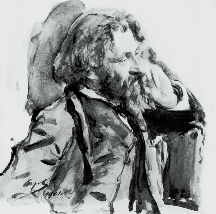  瓦伦丁·亚历山德罗维奇·谢洛夫 Valentin Alexandrovich Serov —— 画家列宾